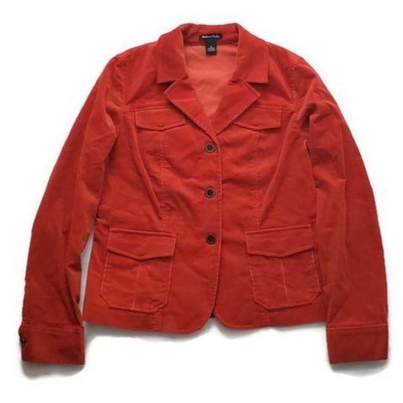 Madison Studio Jackets & Blazers - Madison Studio Women’s Rustic Red Button Front Blazer Jacket Size 10